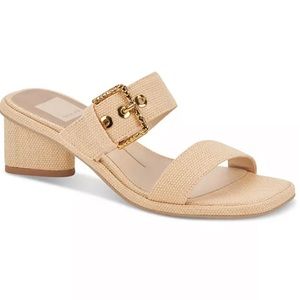 Dolce Vita Riva Buckled Slip-On Block-Heel Sandals